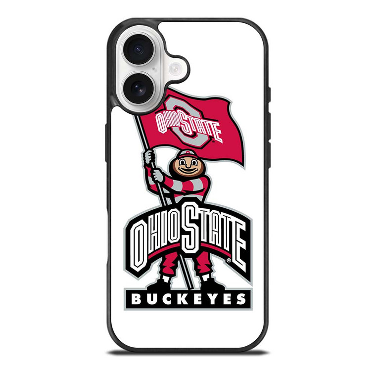 OHIO STATE BUCKEYES LOGO FOOTBALL MASKOT iPhone 17 Case Cover