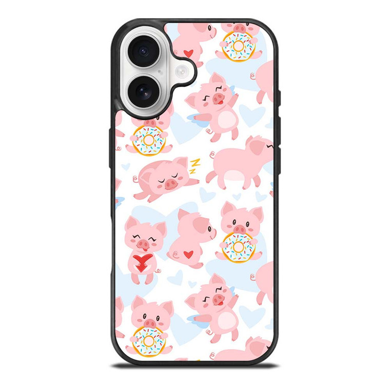PINK BABY PIGS PATTERN iPhone 17 Case Cover