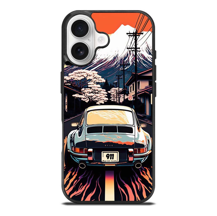 PORSCHE CAR 911 RACING CAR PAINTING iPhone 17 Case Cover