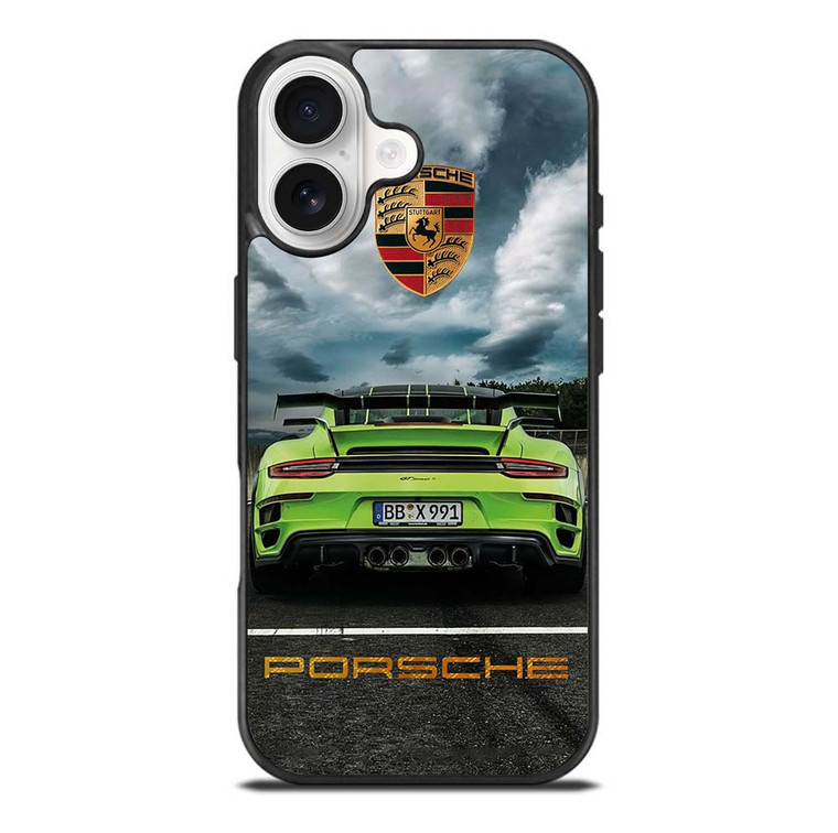 PORSCHE LOGO GREEN CAR iPhone 17 Case Cover