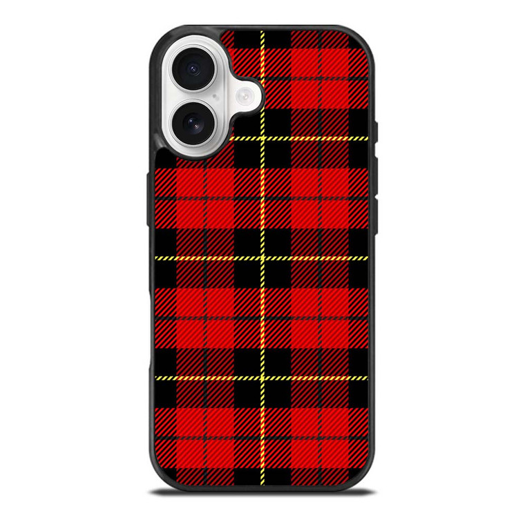 RED BLACK TARTAN PATTERN iPhone 17 Case Cover