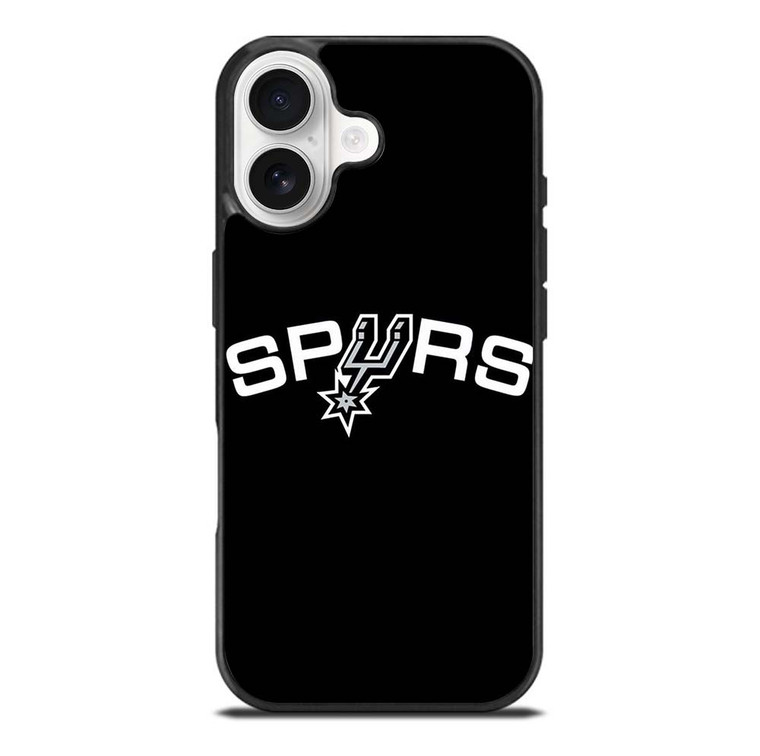 SAN ANTONIO SPURS LOGO BLACK iPhone 17 Case Cover