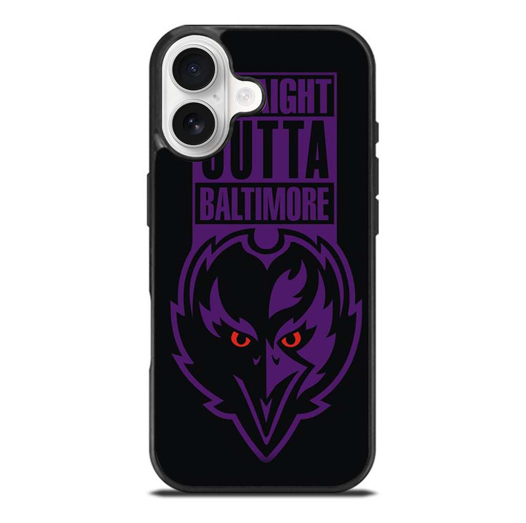 STRAIGHT OUTTA BALTIMORE BALTIMORE RAVENS iPhone 17 Case Cover