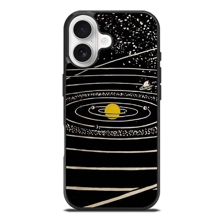 THE SOLAR SYSTEM HAND DRAWN iPhone 17 Case Cover
