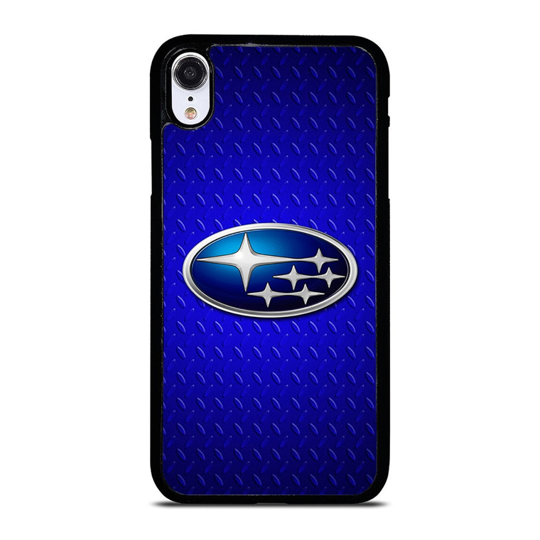 SUBARU BLUE METAL LOGO iPhone XR Case Cover