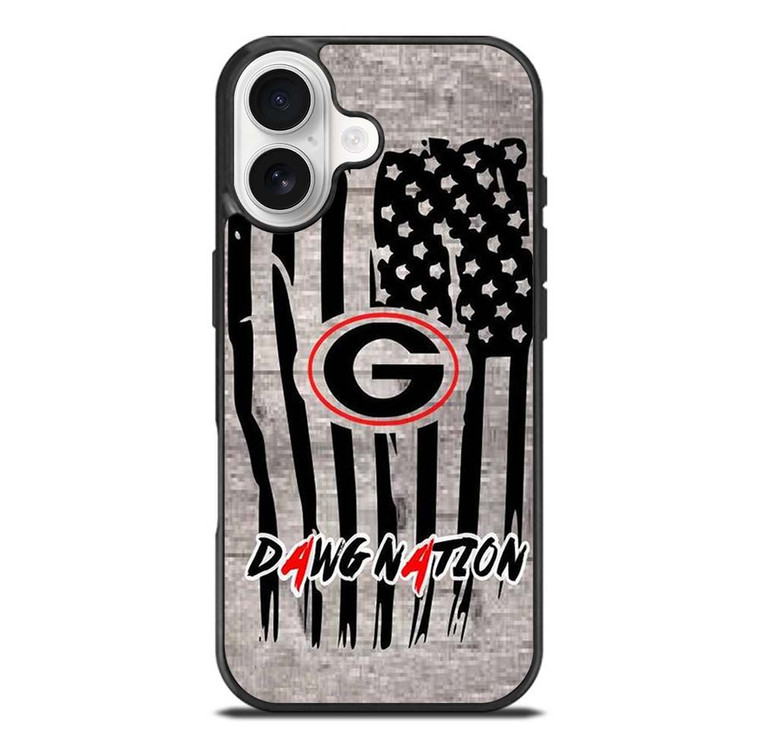 UNIVERSITY OF GEORGIA BULLDOGSWOODEN LOGO iPhone 17 Case Cover