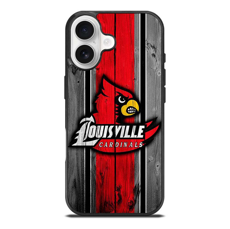 UNIVERSITY OF LOUISVILLE WOODEN LOGO iPhone 17 Case Cover
