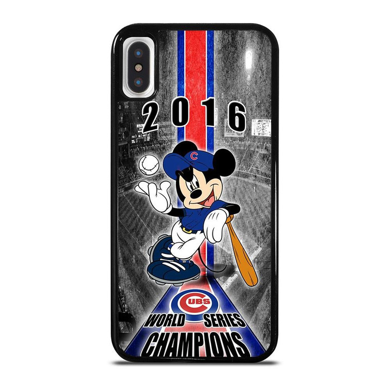 CHICAGO CUBS MICKEY MOUSE iPhone X / XS Case Cover