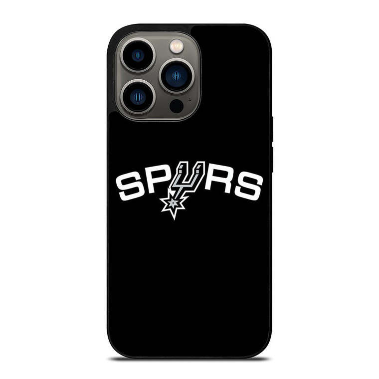 SAN ANTONIO SPURS LOGO BLACK iPhone 13 Pro Case Cover