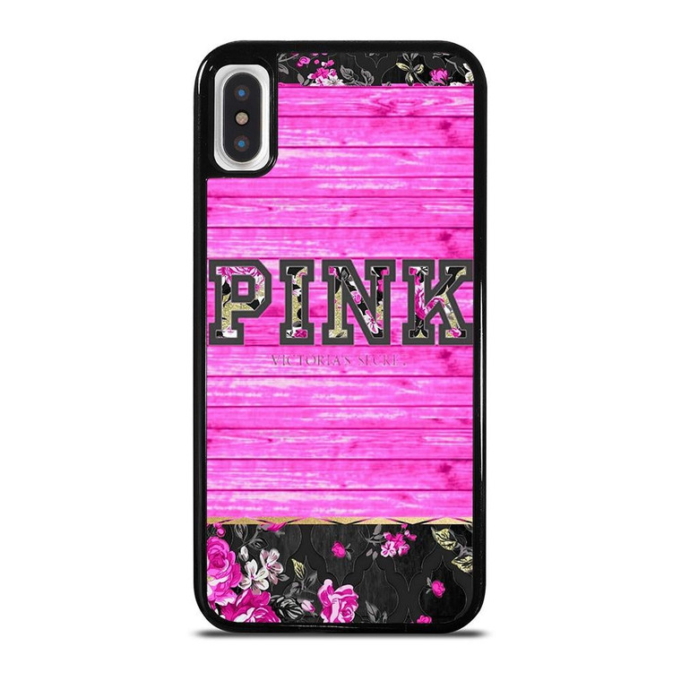 VICTORIA'S SECRET PINK FLORAL iPhone X / XS Case Cover