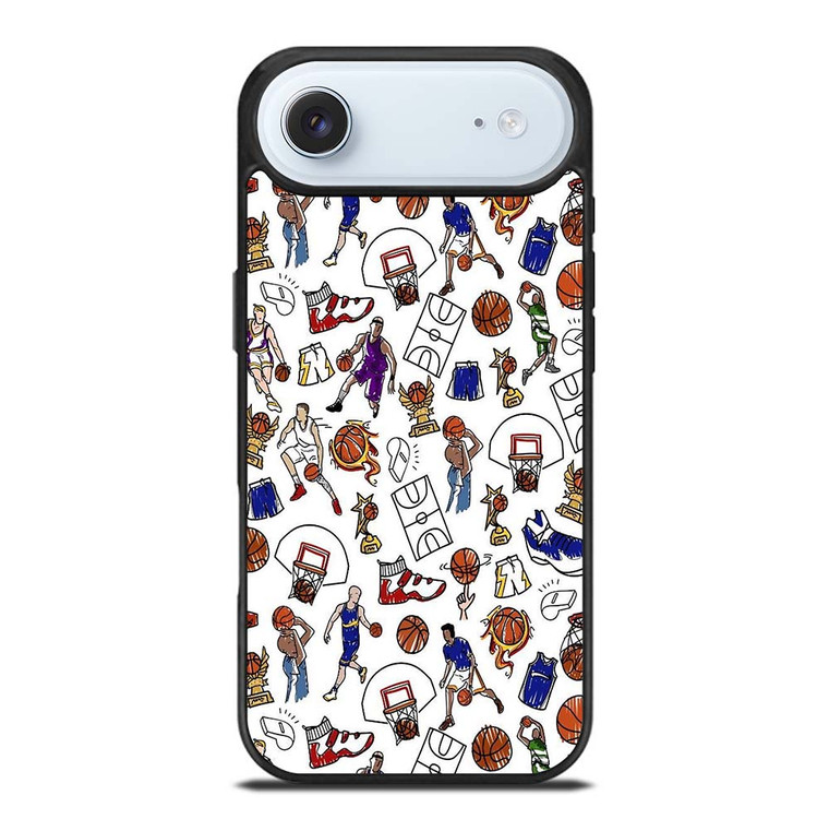 PLAYFUL BASKETBALL DOODLE ART iPhone Air Case Cover
