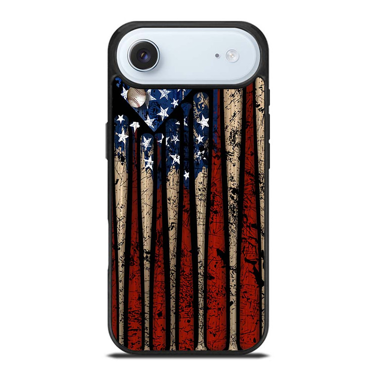 USA FLAG AMERICAN BASEBALL iPhone Air Case Cover