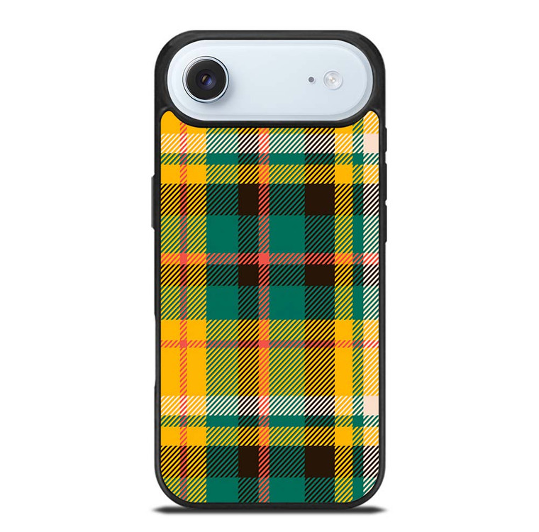 YELLOW GREEN TARTAN PATTERN iPhone Air Case Cover