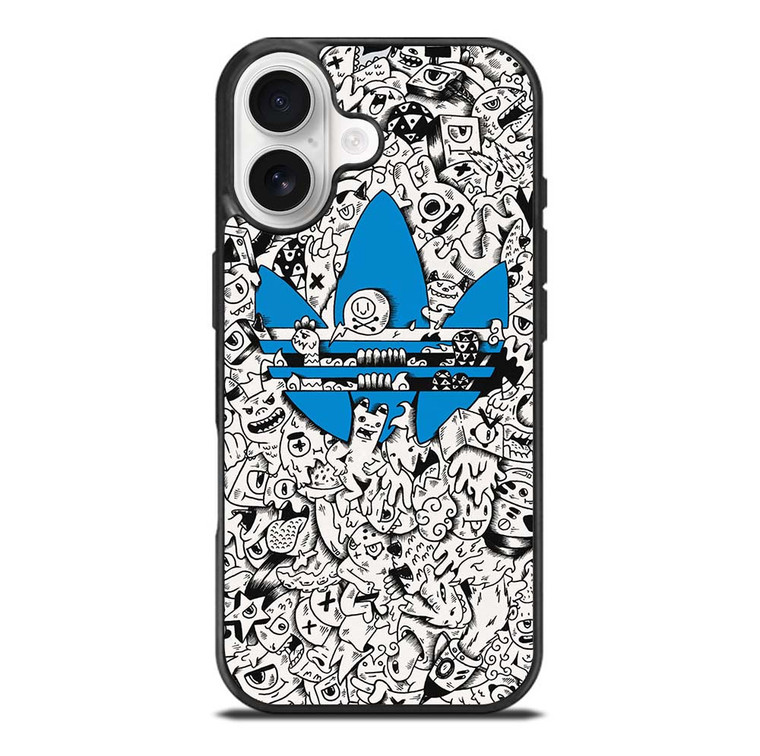 ADIDAS DOODLE DESIGN iPhone 17 Case Cover