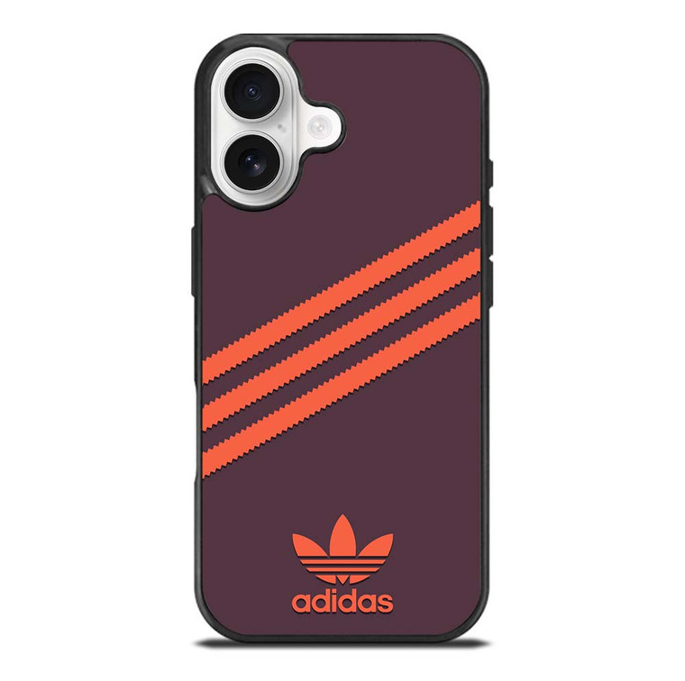 ADIDAS ORIGINALS STRIPES PURPLE ORANGE iPhone 17 Case Cover