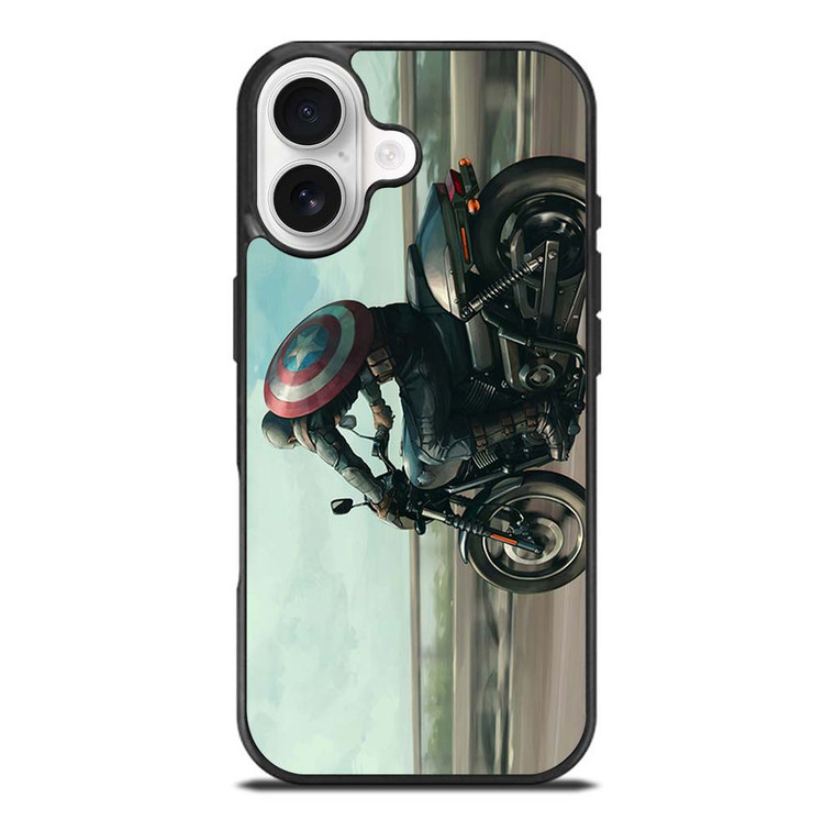 CAPTAIN AMERICA AVENGERS RIDING iPhone 17 Case Cover