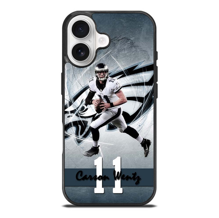 CARSON WENTZ 11 PHILADELPHIA EAGLES iPhone 17 Case Cover
