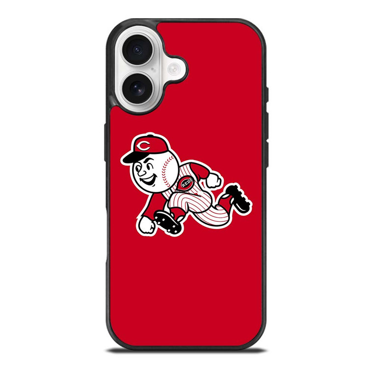 CINCINNATI REDS MASCOT MLB BASEBALL TEAM LOGO iPhone 17 Case Cover