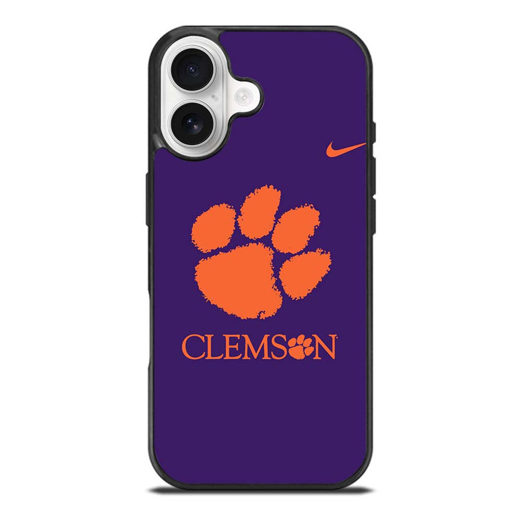 CLEMSON TIGERS LOGO UNIVERSITY FOOTBALL PAW NIKE ICON iPhone 17 Case Cover