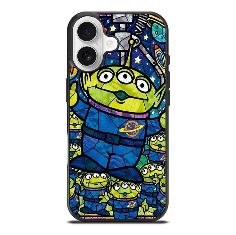 DISNEY TOY STORY ALIEN ART GLASS iPhone 17 Case Cover