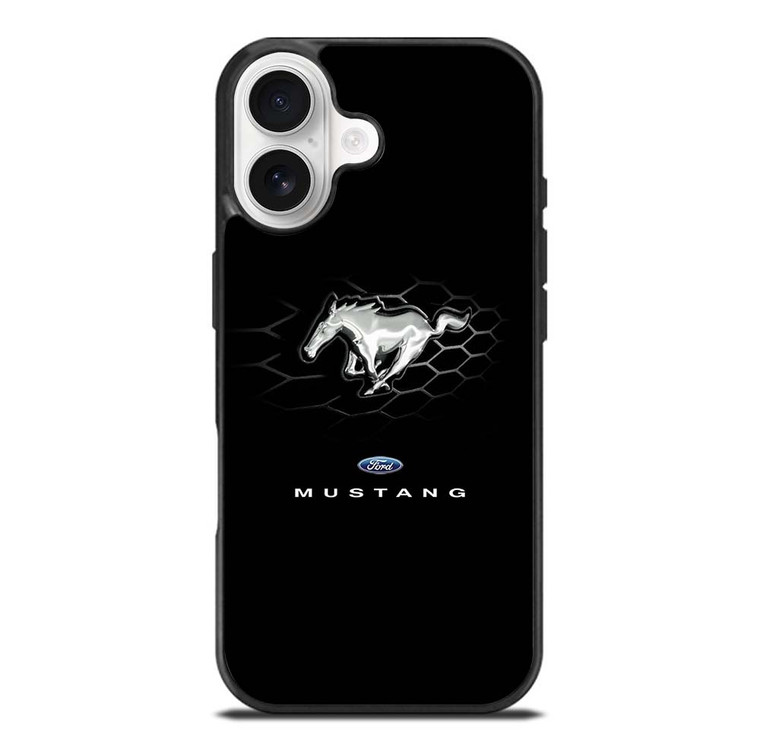 FORD MUSTANG LOGO BLACK iPhone 17 Case Cover