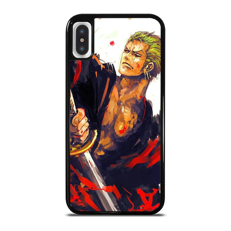 RORONOA ZORO ONE PIECE ART iPhone X / XS Case Cover