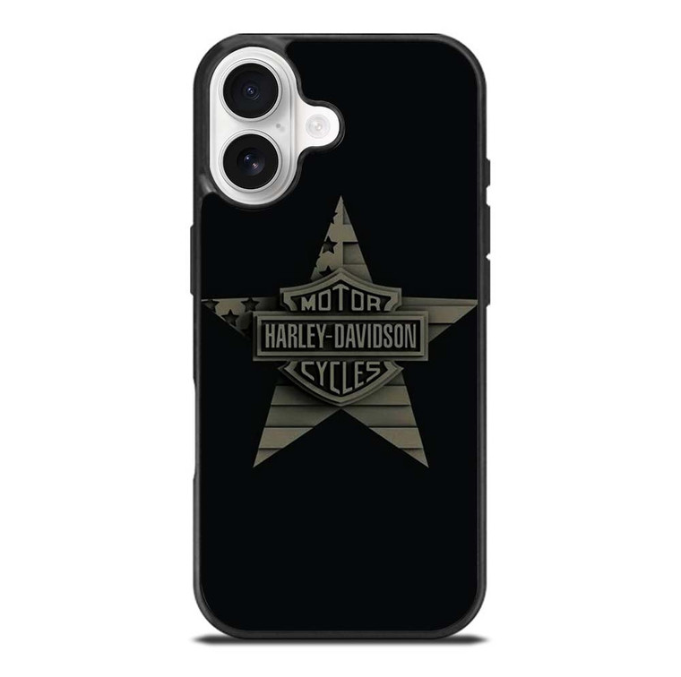 HARLEY DAVIDSON MOTORCYCLES COMPANY LOGO STAR iPhone 17 Case Cover