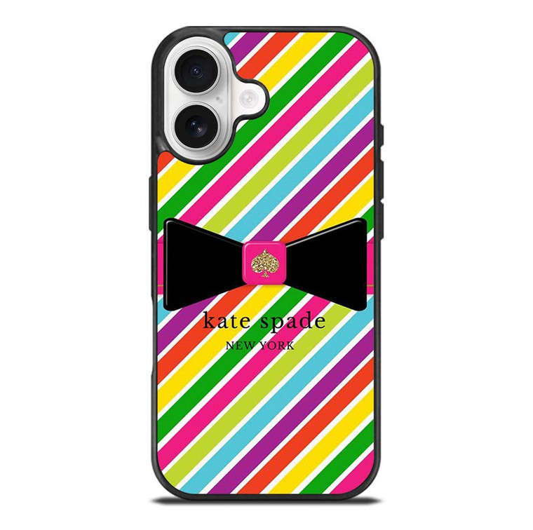 KATE SPADE NEW YORK LOGO STRIPE RIBBON ICON iPhone 17 Case Cover