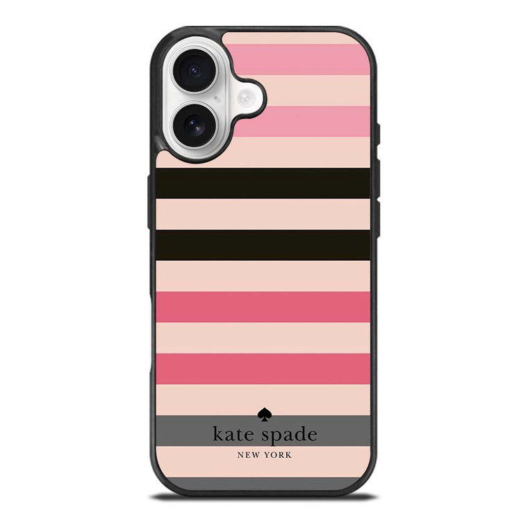 KATE SPADE NEW YORK LOGO STRIPES PATTERN iPhone 17 Case Cover