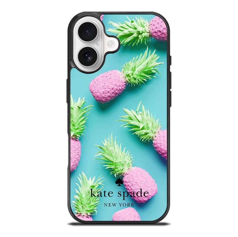 KATE SPADE NEW YORK LOGO SUMMER PINEAPPLE ICON iPhone 17 Case Cover