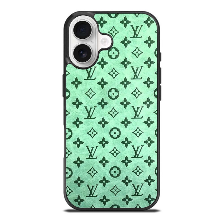 LOUIS VUITTON LOGO GREEN ICON PATTERN iPhone 17 Case Cover