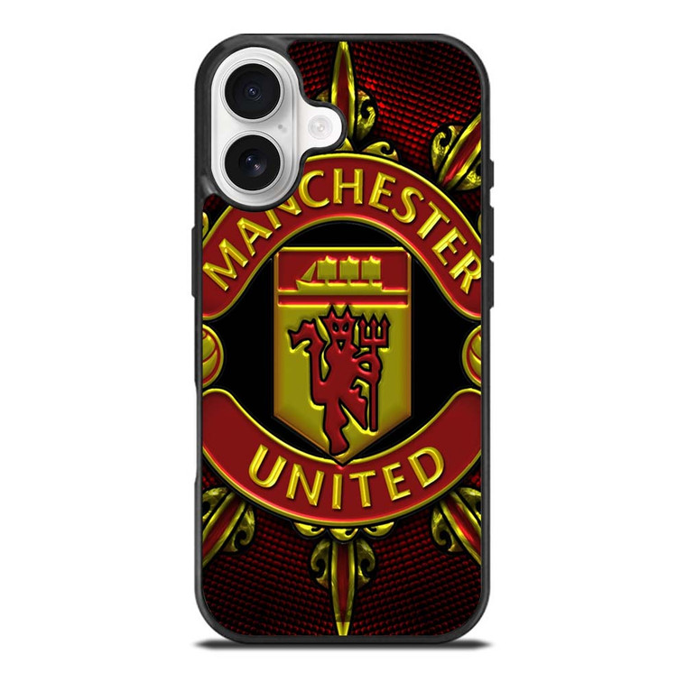 MANCHESTER UNITED LOGO ART iPhone 17 Case Cover