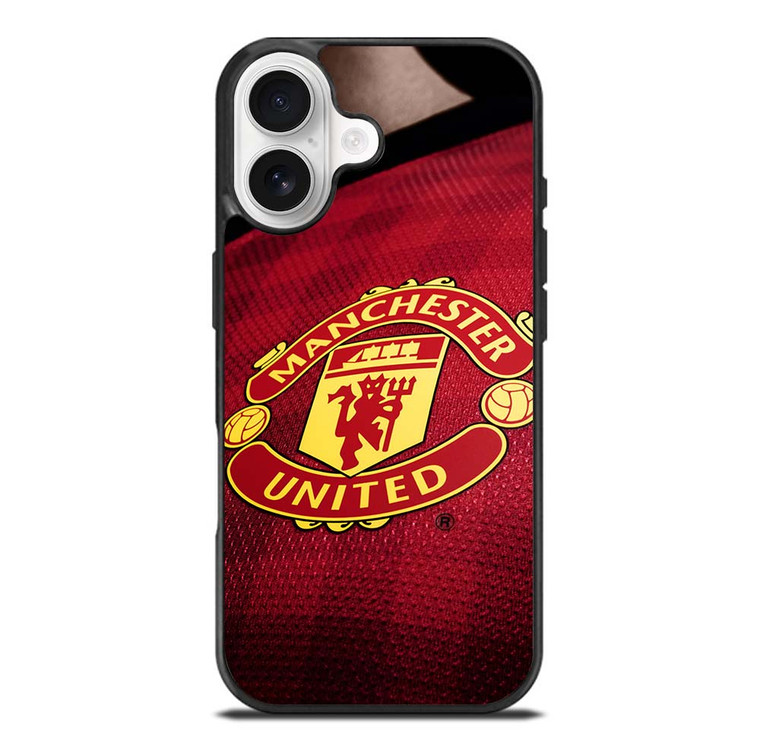 MANCHESTER UNITED LOGO JERSEY iPhone 17 Case Cover