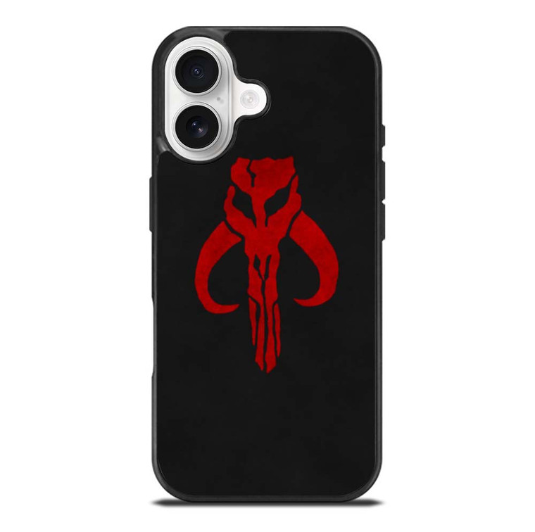 MANDALORIAN RED SKULL LOGO iPhone 17 Case Cover