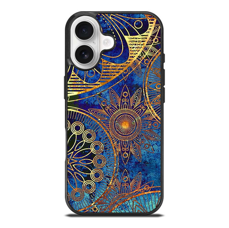 MANDELA BLUE GOLD PATTREN iPhone 17 Case Cover