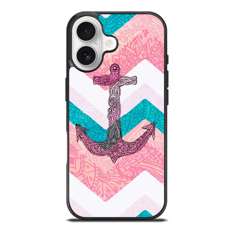 PAISLEY TRIBAL NAUTICAL ANCHOR iPhone 17 Case Cover