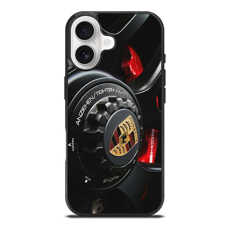 PORSCHE LOGO CAR ON RIM iPhone 17 Case Cover