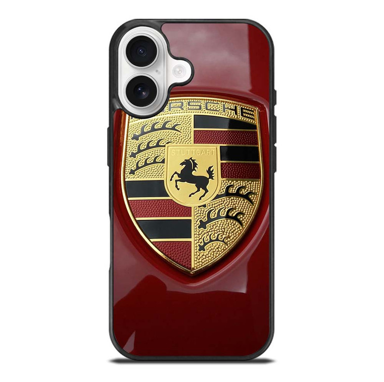 PORSCHE LOGO EMBLEM RED iPhone 17 Case Cover