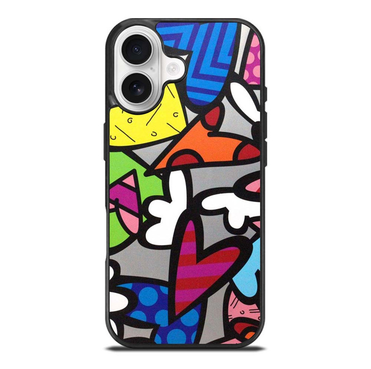 ROMERO BRITTO ABSTRACT LOVE iPhone 17 Case Cover