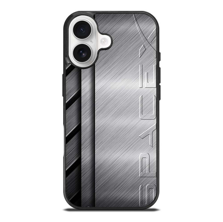 SPACE X LOGO METAL PLATE iPhone 17 Case Cover