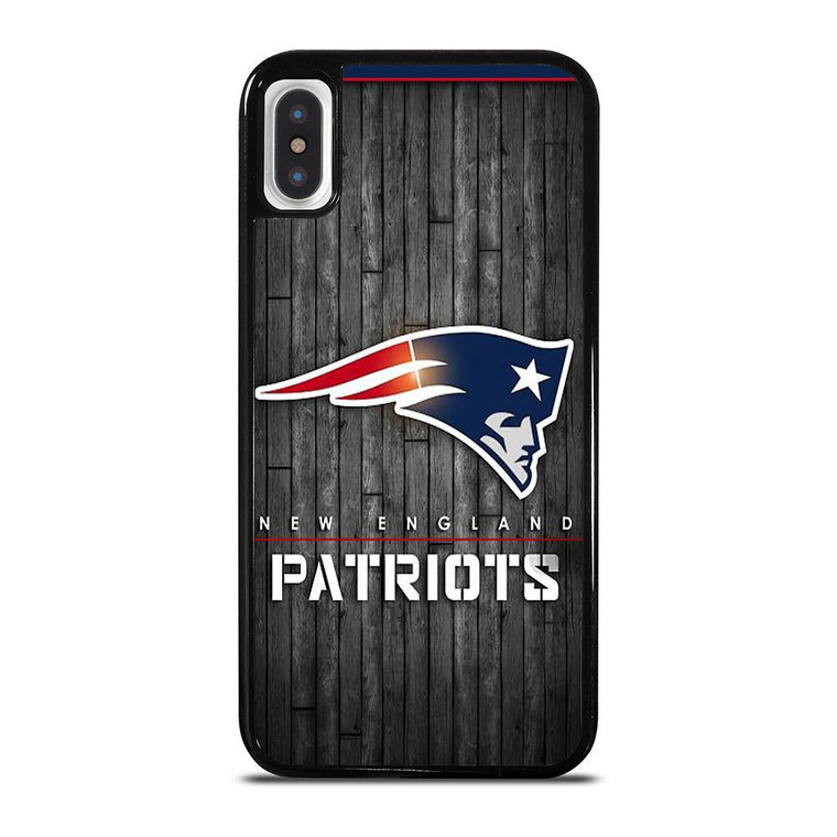 NEW ENGLAND PATRIOTS WOODEN LOGO iPhone X / XS Case Cover