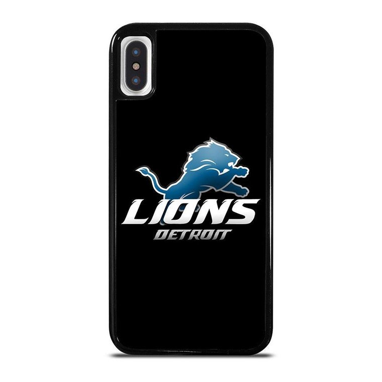 DETROIT LIONS BLACK iPhone X / XS Case Cover
