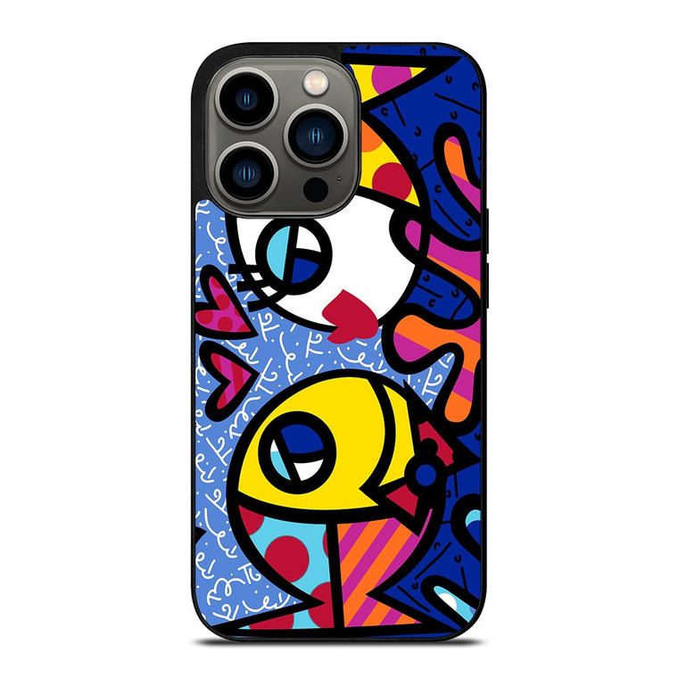 ROMERO BRITTO FISH LOVE iPhone 13 Pro Case Cover
