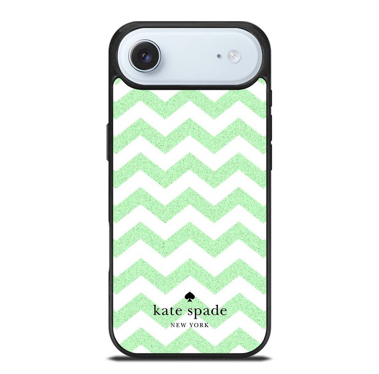 KATE SPADE NEW YORK LOGO GREEN CHEVRON PATTERN iPhone Air Case Cover
