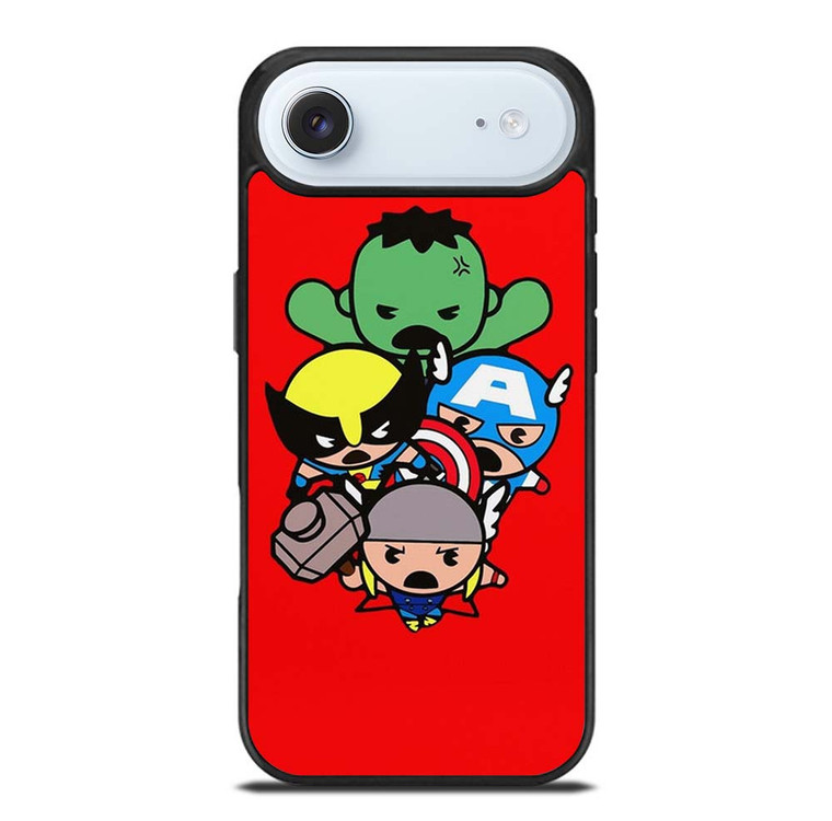 KAWAII CAPTAIN AMERICA HULK THOR WOLVERINE Marvel Avengers iPhone Air Case Cover