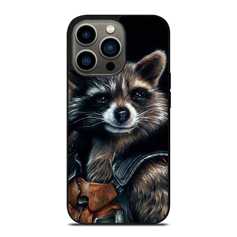 ROCKET RACCOON SMUDGE ART iPhone 13 Pro Case Cover