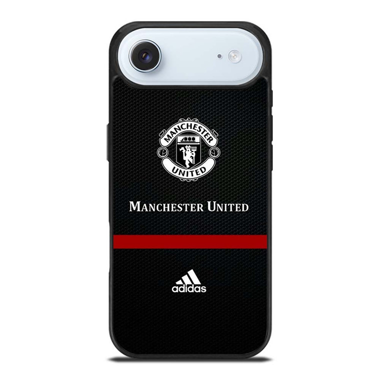 MANCHESTER UNITED FC LOGO FOOTBALL ADIDAS BLACK iPhone Air Case Cover