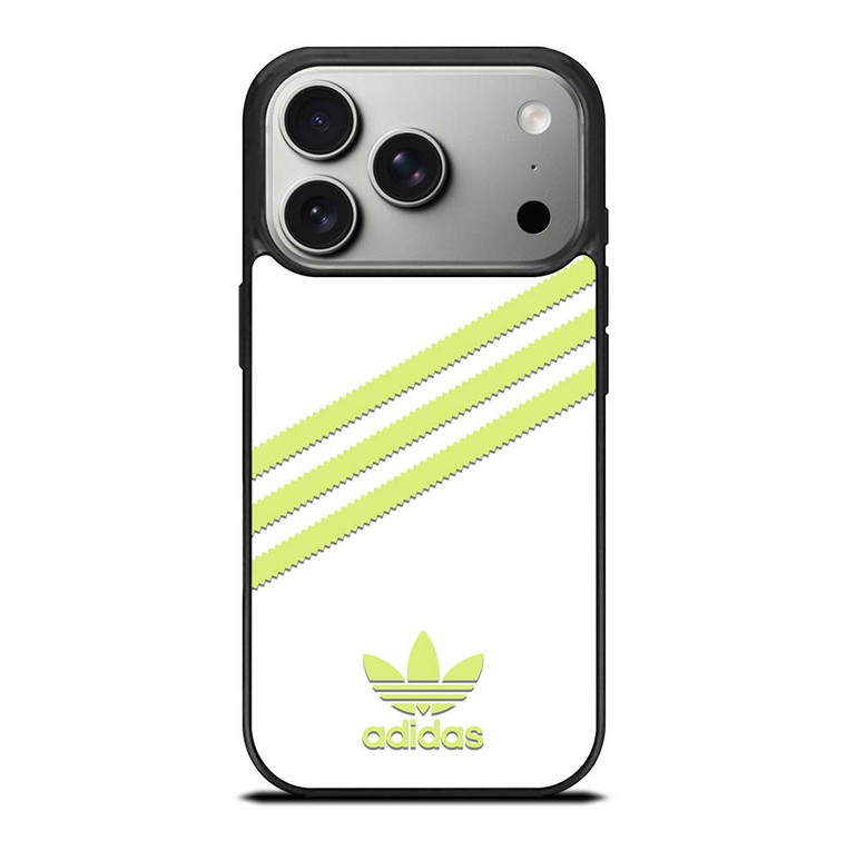 ADIDAS ORIGINALS STRIPES WHITE YELLOW iPhone 17 Pro Case Cover