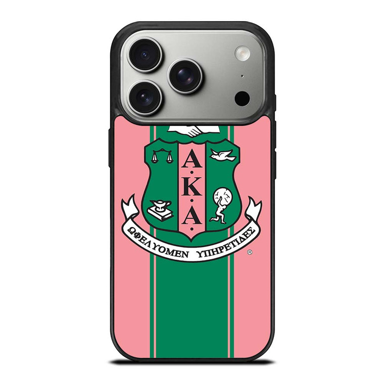 AKA PINK AND GREEN LOGO iPhone 17 Pro Case Cover