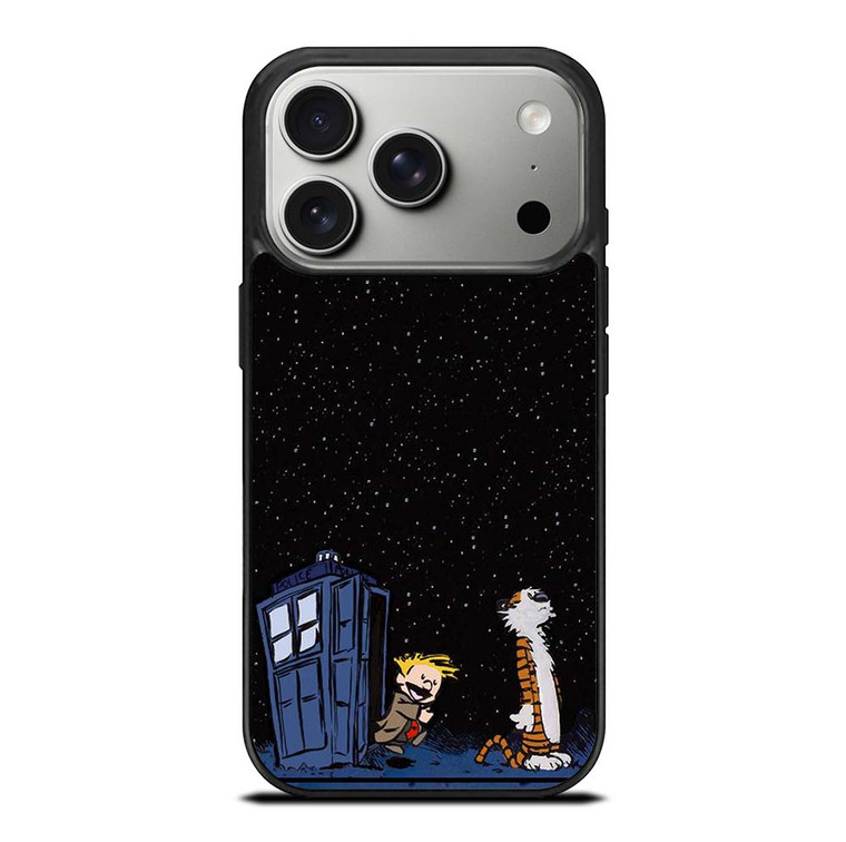 CALVIN AND HOBES TARDIS BOX iPhone 17 Pro Case Cover